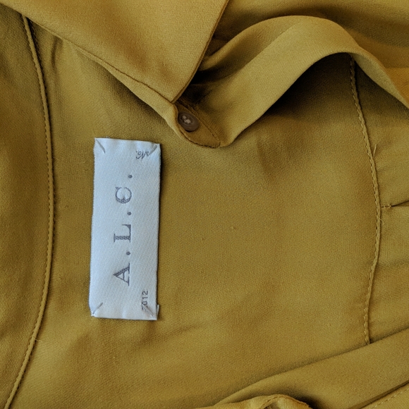 Blouse in mustard color by A. L. C. - Picture 9 of 12